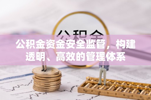 八公山公积金资金安全监管，构建透明、高效的管理体系